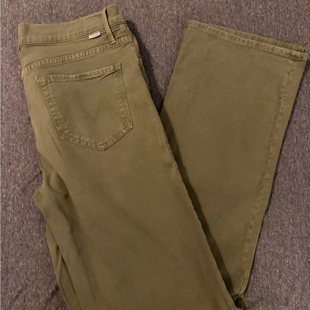 MOTHER Olive Green Women's Jeans